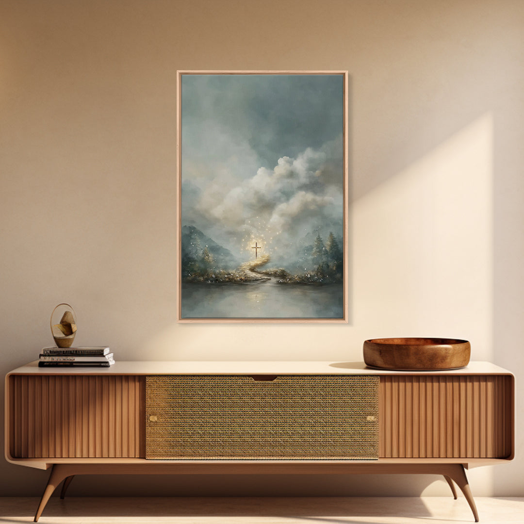 Path Of Glory – Framed Canvas Print – Christian Wall Art – Christian Art Canvas – Christian Paintings – Moody Christian Art