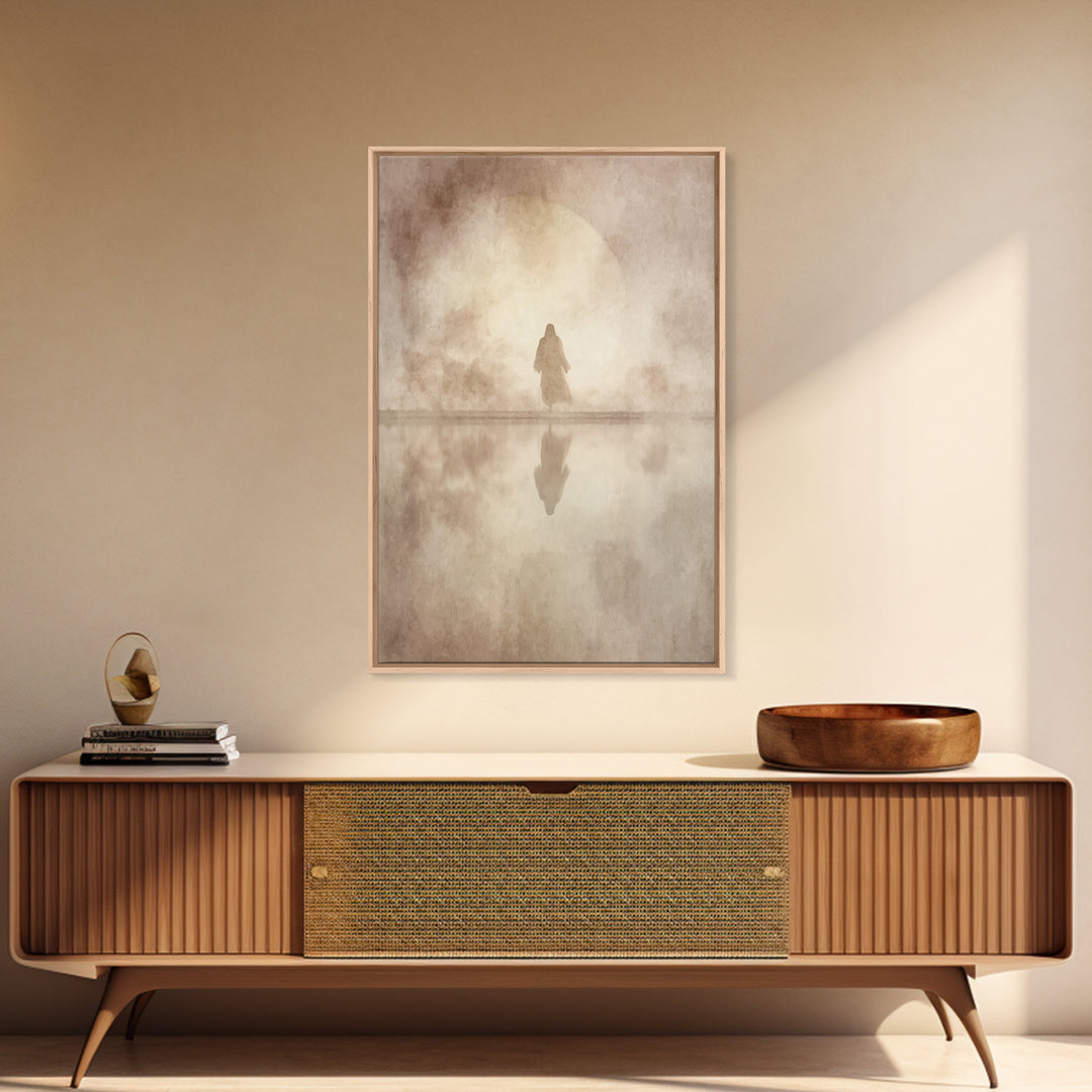 Sacred Horizon – Framed Canvas Print – Jesus Painting – Christian Wall Art – Christian Art Canvas – Christian Gift – Christian Decor