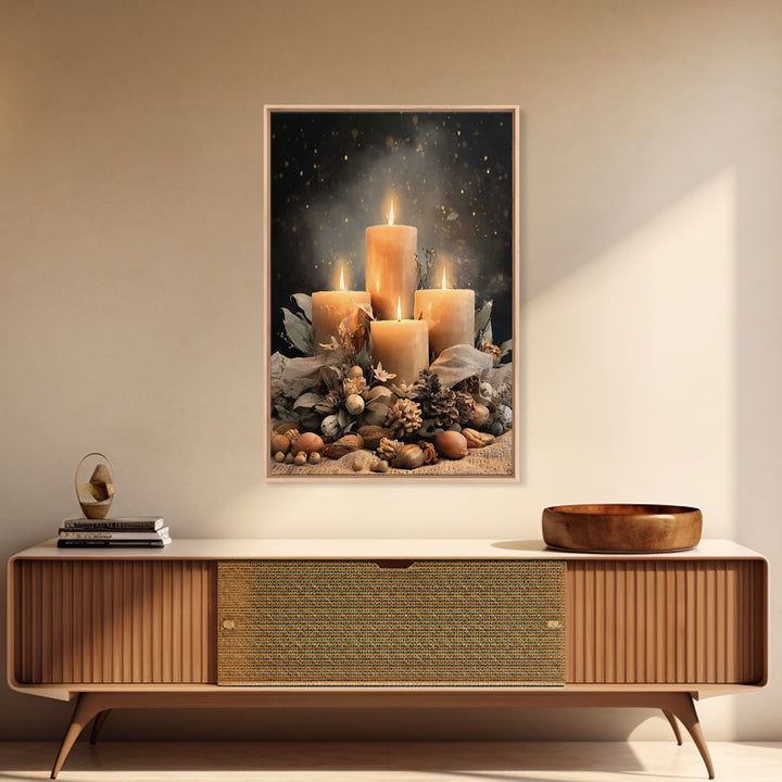 Gifts Of Illumination - Framed Canvas Print - Christian Art Canvas - Christian Decor - Christian Christmas Art - Christian Wall Art - Chris