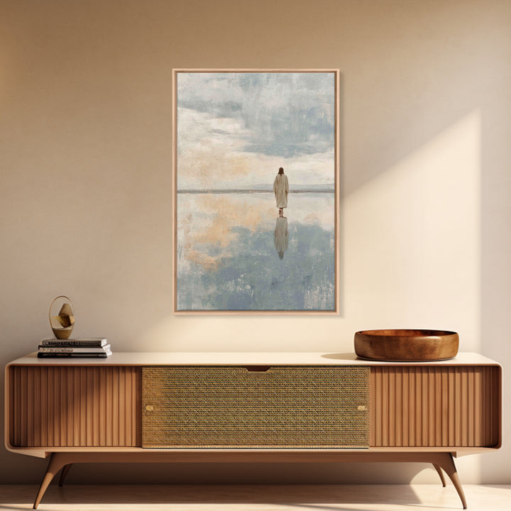 Calm Reverence | Framed Canvas Print | Christian Decor | Christian Art Canvas | Christian Gift | Christian Wall Art | Jesus Painting
