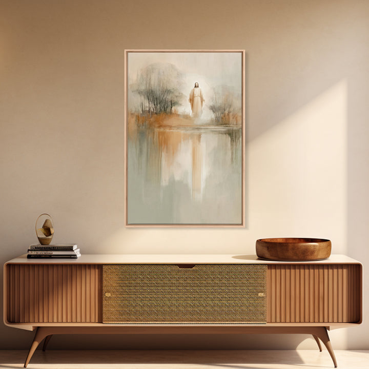 Radiant Messiah – Framed Canvas Print – Christian Wall Art – Jesus Painting – Vintage Christian Art – Christian Art Canvas – Christian Chri