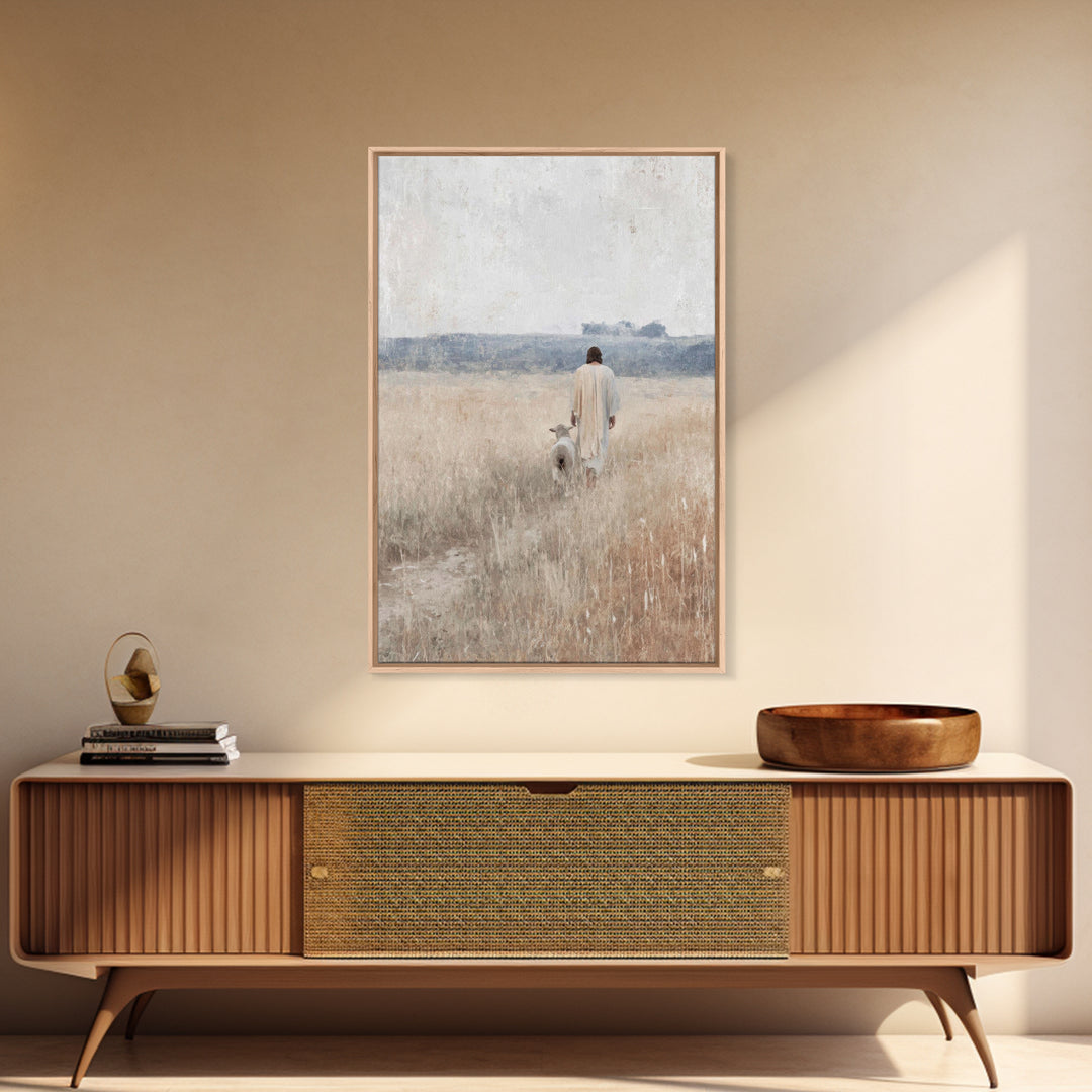 Fields of Peace – Framed Canvas Print – Christian Art Canvas – Christian Painting – Christian Wall Art – Subtle Christian Art