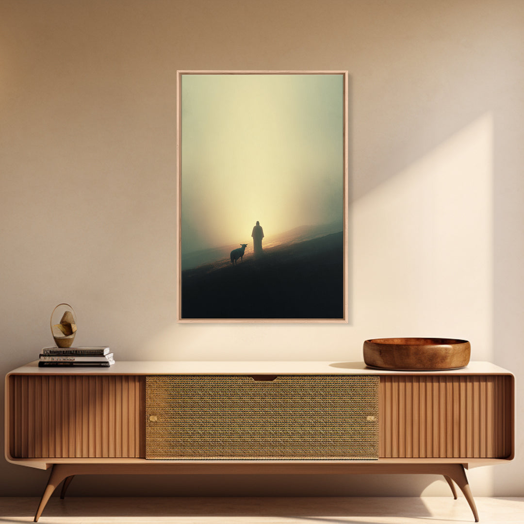 Dawn of Grace – Framed Canvas Print – Christian Art Canvas – Christian Wall Art – Jesus Painting – Large Christian Painting