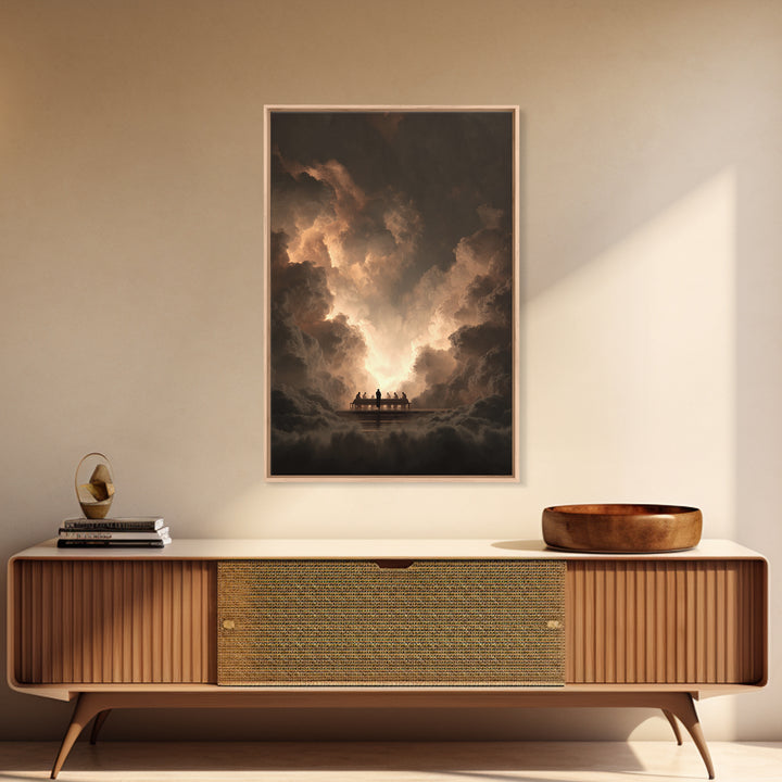 Eternal Table – Framed Canvas Print – Christian Art Canvas – Modern Christian Art – Jesus Painting – Christian Wall Art – Christmas Art