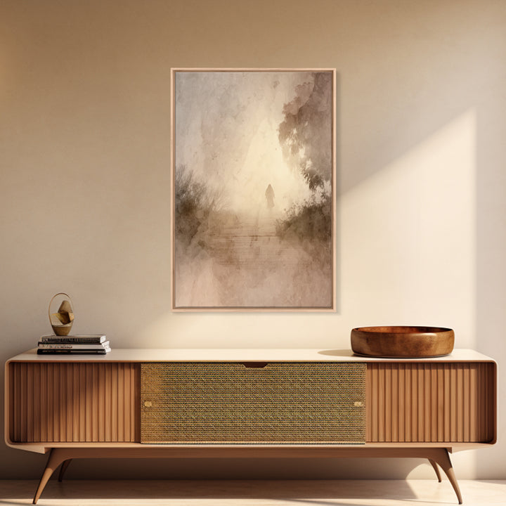 Walk Into Glory – Framed Canvas Print – Christian Art Canvas – Christian Wall Art – Jesus Painting – Subtle Christian Art – Christian Decor