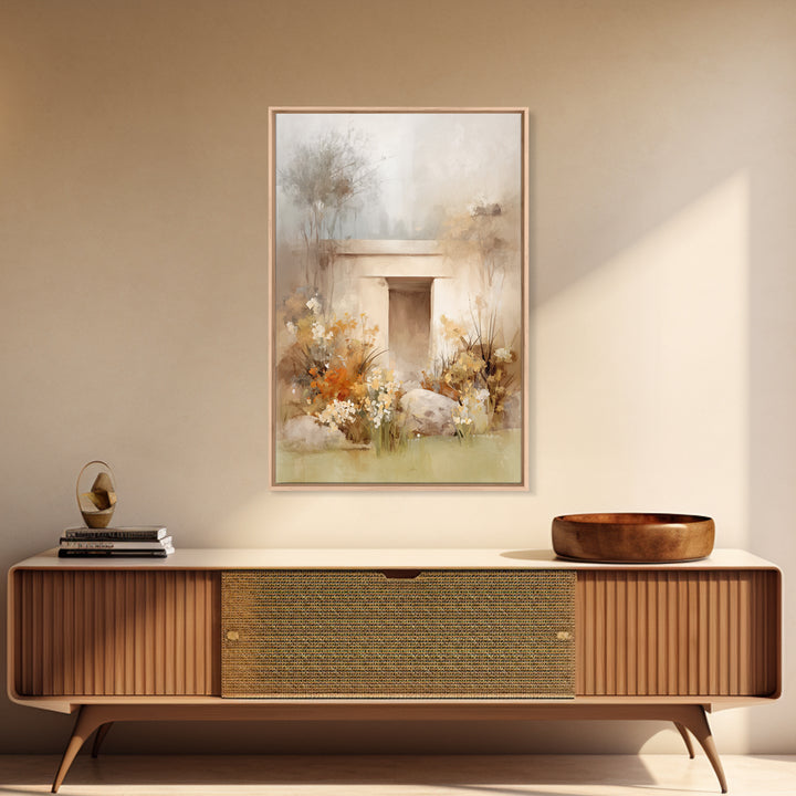 Graceful Stillness – Framed Canvas Print – Christian Art Work – Christian Wall Art – Jesus Painting – Modern Christian Art