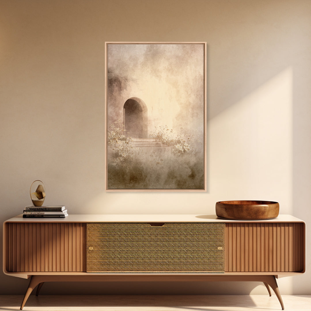 Quiet Redemption – Framed Canvas Print – Christian Art Canvas – Christian Wall Art – Jesus Painting – Subtle Christian Art