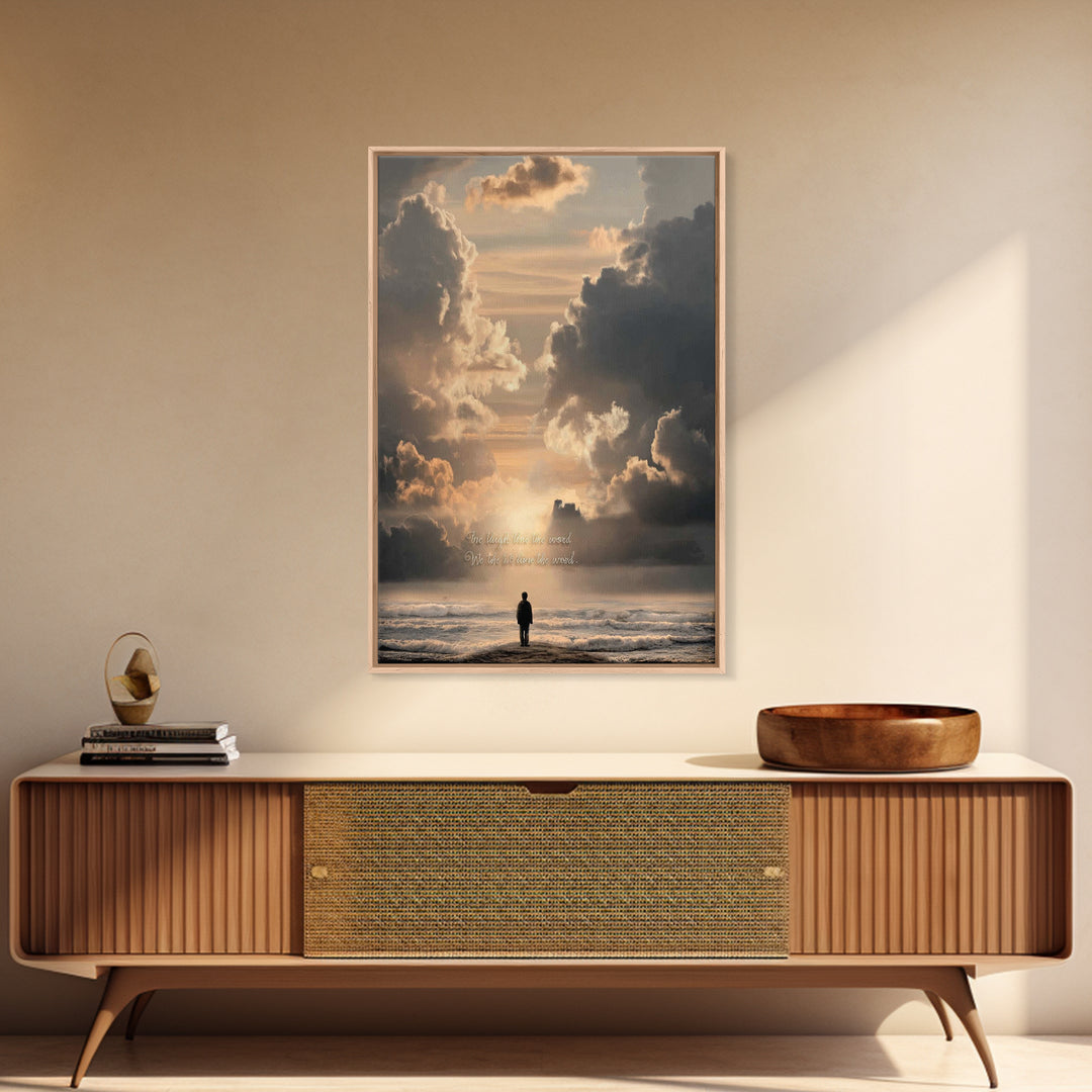 Path Of Wonder – Framed Canvas Print – Christian Wall Art – Christian Art Canvas – Jesus Painting – Christian Decor – Christmas Art