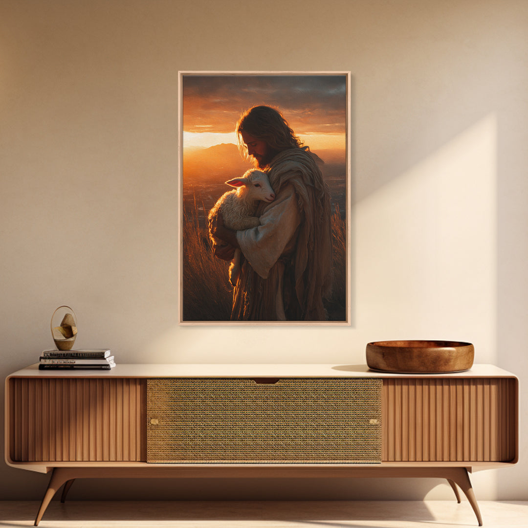Paths Of Faith | Framed Canvas Print | Christian Wall Art | Jesus Painting | Large Christian Painting | Christian Decoration