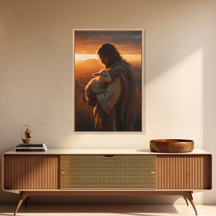 Paths Of Faith | Framed Canvas Print | Christian Wall Art | Jesus Painting | Large Christian Painting | Christian Decoration