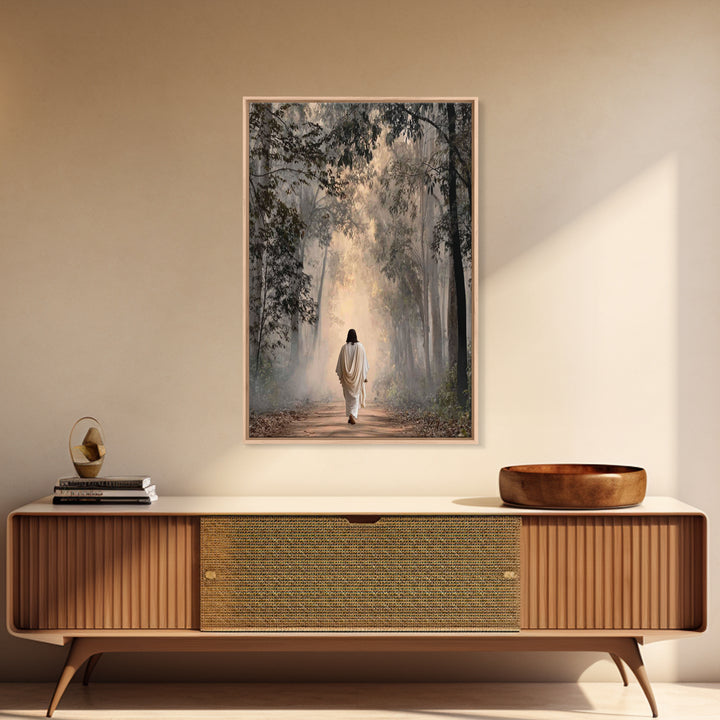 Forest Of Hope | Framed Canvas Print | Christian Wall Art | Jesus Painting | Christian Art Canvas | Modern Christian Painting