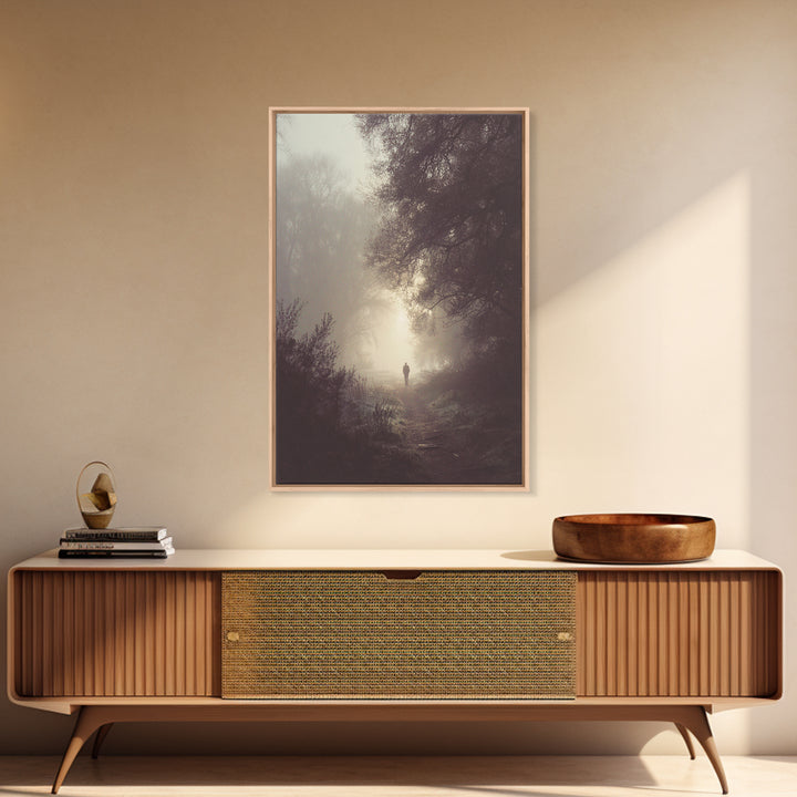 Silent Dawn – Framed Canvas Print – Moody Christian Art – Christian Art Canvas – Christian Wall Art – Jesus Painting – Christian Decoration