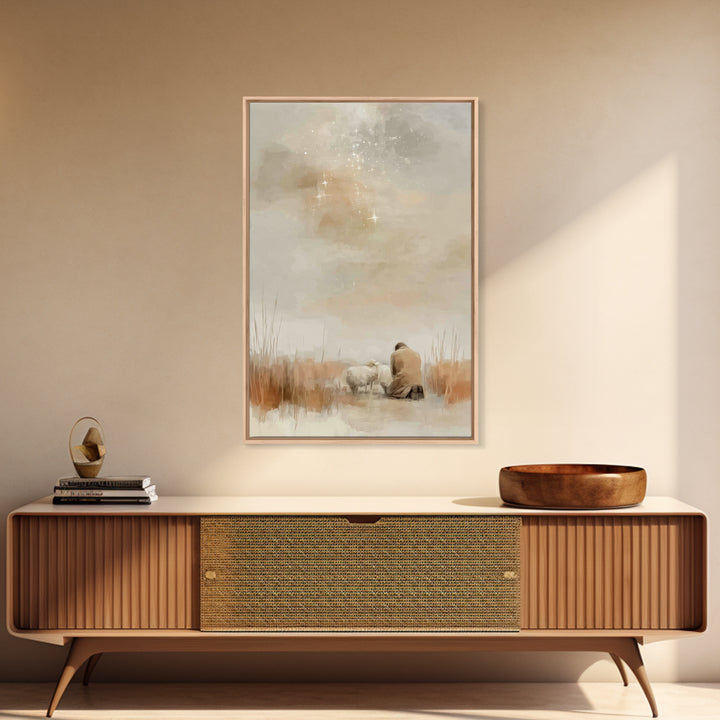 Quiet Mercy – Framed Canvas Print – Christian Art Canvas – Christian Wall Art – Subtle Christian Art – Christian Painting – Christian Chris