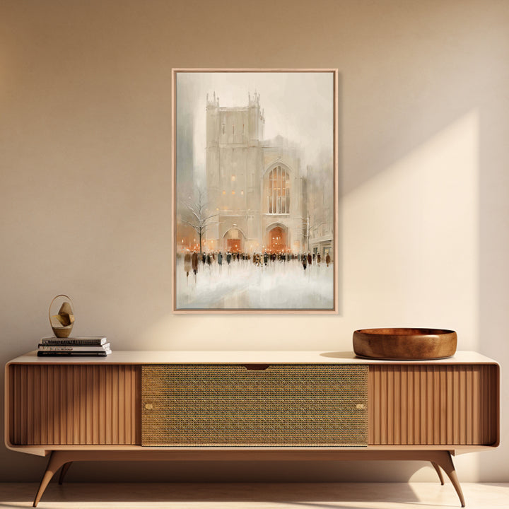 Holy Assembly – Framed Canvas Print – Christian Wall Art – Christian Art Canvas – Christian Art Print – Minimalist Christian Art – Christia