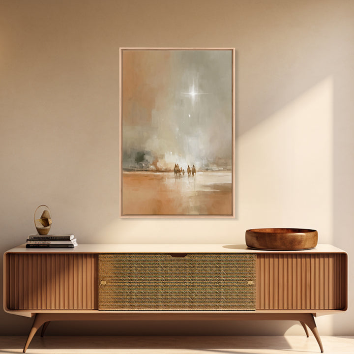 Bethlehem Radiance – Framed Canvas Print – Christian Art Canvas – Christian Christmas Art – Christmas Wall Art – Christian Art – Jesus Pain