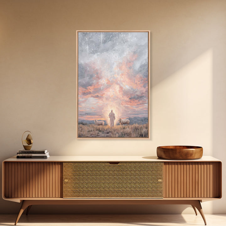 Dawn Of Promise – Framed Canvas Print – Christian Art Canvas – Christian Wall Art – Subtle Christian Art – Christian Christmas Art – Christ