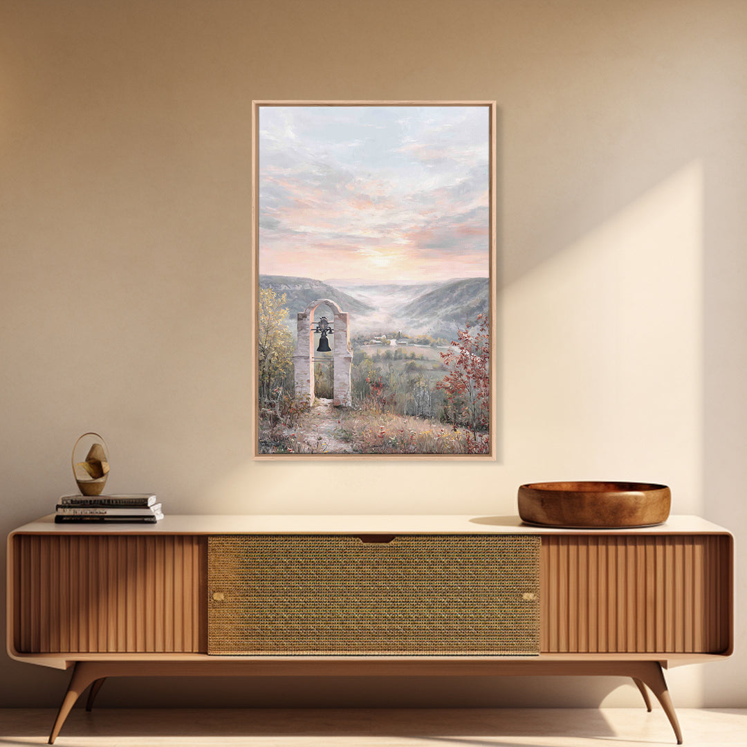 Bell Valley Dawn – Framed Canvas Print – Christian Wall Art – Christian Art Canvas – Christian Gift – Christian Decor