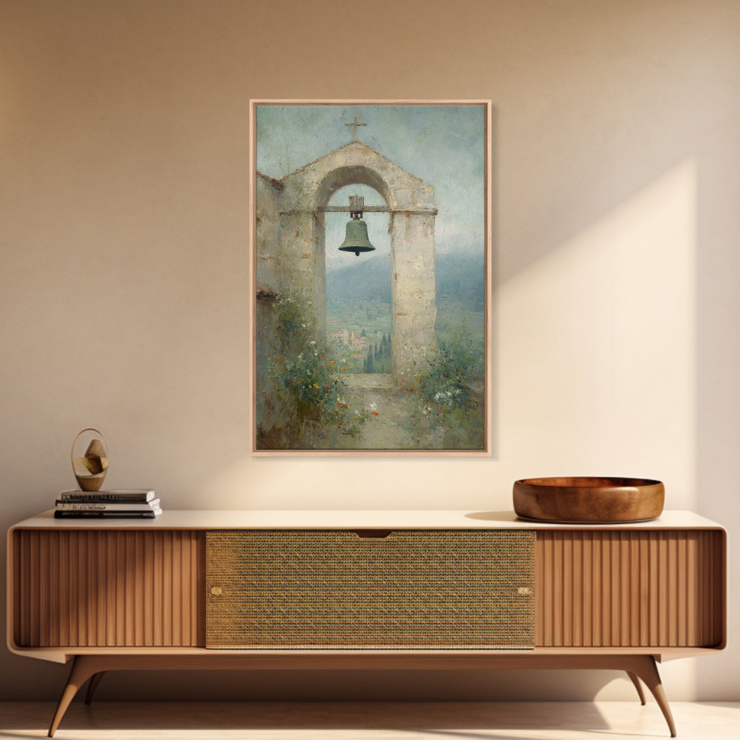 Valley Bell Blessing, Framed Canvas Print, Christian Wall Art, Christian Art Canvas, Christian Decor, Christian Gift