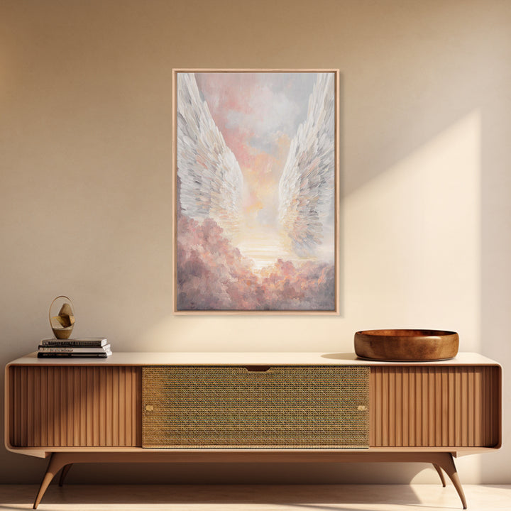 Wings Of Dawn – Framed Canvas Print – Christian Wall Art – Christian Art Canvas – Christmas Art – Christian Decoration – Christian Gift Ide