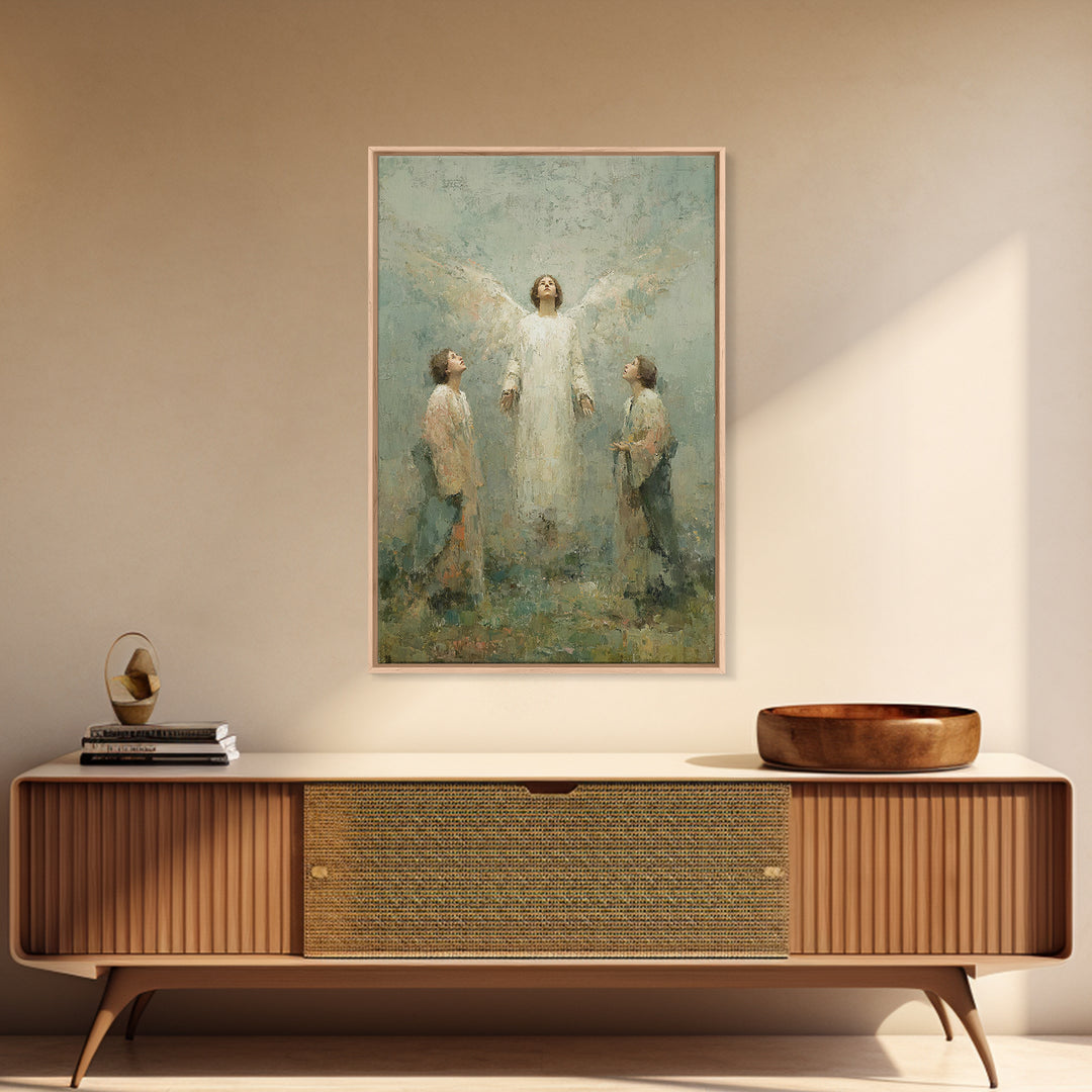 Ascension Light – Framed Canvas Print – Christian Art Canvas – Christian Painting – Christian Wall Art – Christian Decor – Christian Gift