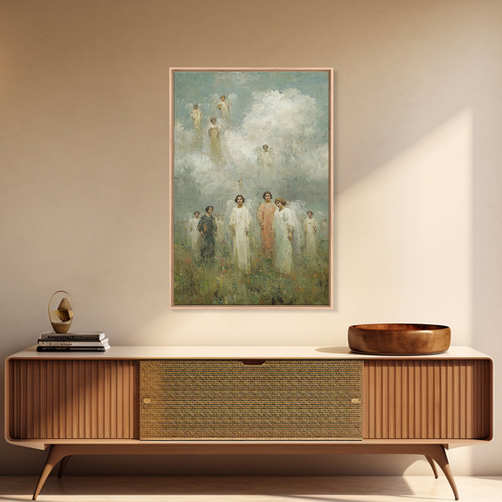 Hosts Of Light – Framed Canvas Print – Christian Wall Art – Christian Art Canvas – Christian Painting – Christian Art Print – Christian Gif
