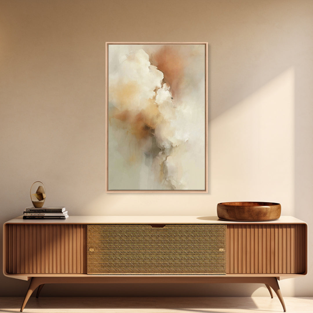 Celestial Drift – Framed Canvas Print – Christian Art Canvas – Abstract Christian Art – Christian Wall Art – Christian Decor – Christian Gi