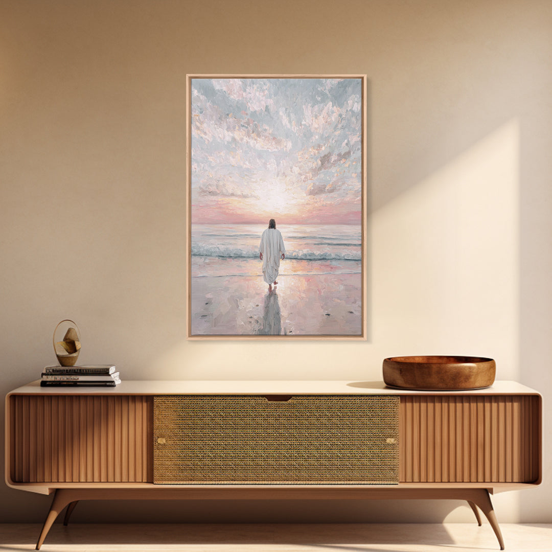 Morning Promise – Framed Canvas Print – Christian Art – Christian Art Canvas – Jesus Painting – Christian Wall Art – Subtle Christian Paint
