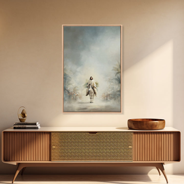 Cloudborne Peace – Framed Canvas Print – Christian Art Canvas – Jesus Painting – Subtle Christian Art – Christmas Wall Art – Christian Deco