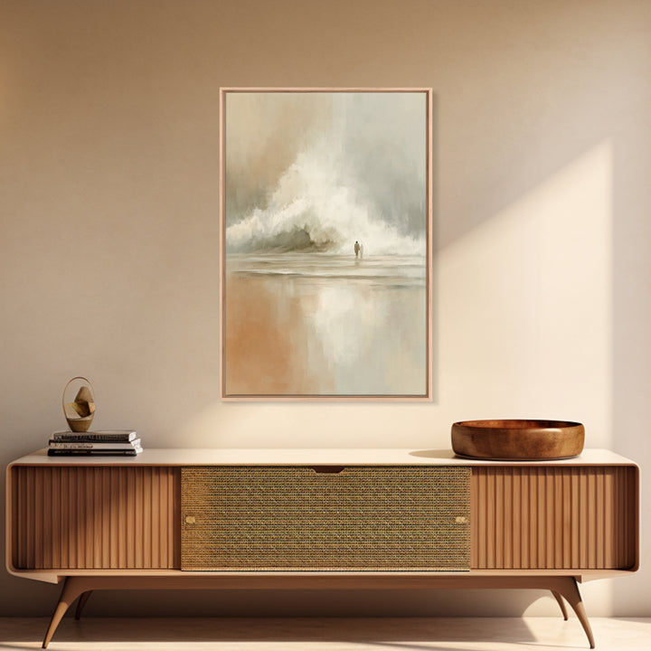 Tide Of His Presence – Framed Canvas Print – Christian Art Canvas – Jesus Painting – Christian Wall Art – Subtle Christian Art