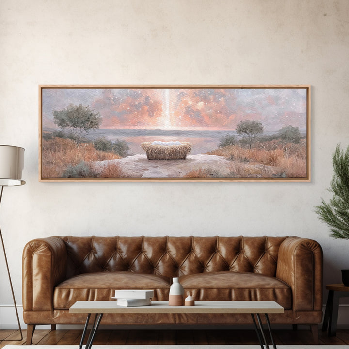 Eternal Presence – Framed Canvas Print – Christian Wall Art – Panoramic Art – Christian Art Canvas – Christian Painting – Moody Christian A