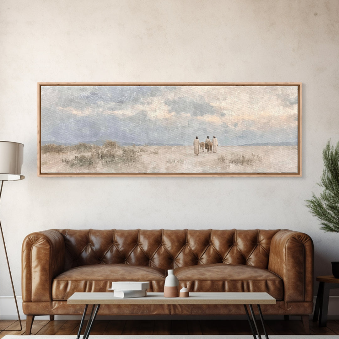 Star of Wonder Sky | Framed Canvas Print | Christian Wall Art | Panoramic Wall Art | Christian Art Canvas | Christmas Art | Jesus Painting