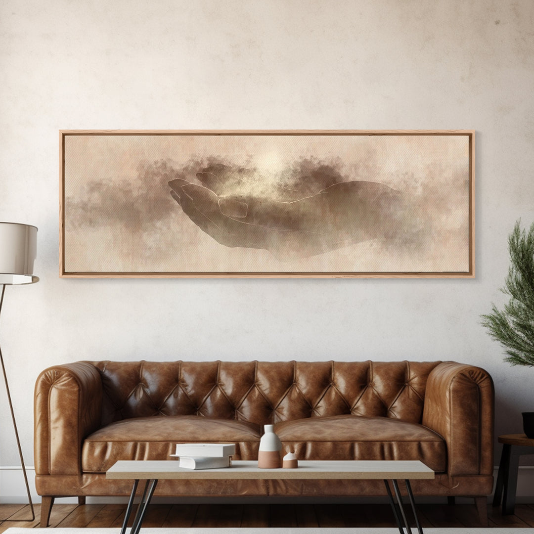 Seeds Of Blessing | Framed Canvas Print | Extra Wide Art | Christian Art | Christian Art Canvas | Christian Christmas Art | Christian Paint