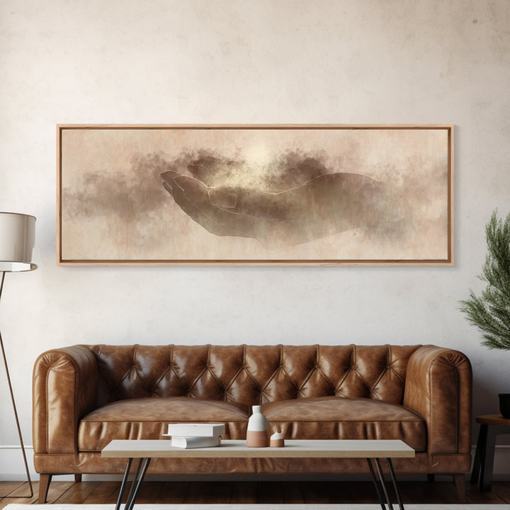 Seeds Of Blessing | Framed Canvas Print | Extra Wide Art | Christian Art | Christian Art Canvas | Christian Christmas Art | Christian Paint