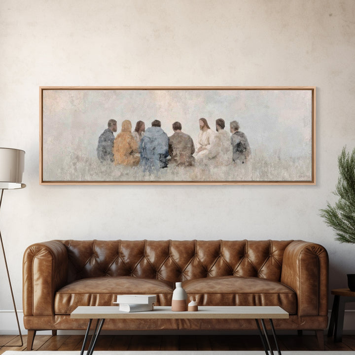 Quiet Covenant – Framed Canvas Print – Panoramic Frame – Christian Art Canvas – Christian Painting – Jesus Painting – Christian Wall Art