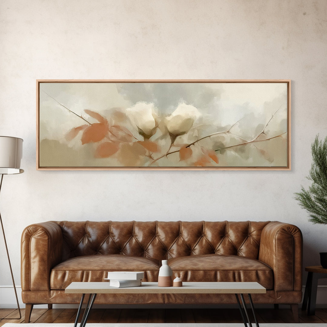 Hope In Bloom, Framed Canvas Print, Christian Art Canvas, Christian Wall Art, Panoramic Print, Christian Art, Christian Painting