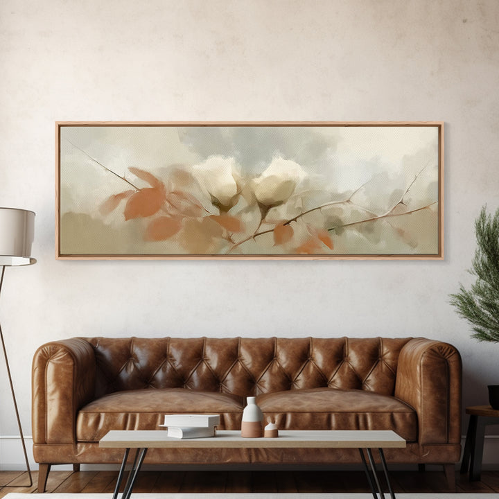 Hope In Bloom, Framed Canvas Print, Christian Art Canvas, Christian Wall Art, Panoramic Print, Christian Art, Christian Painting