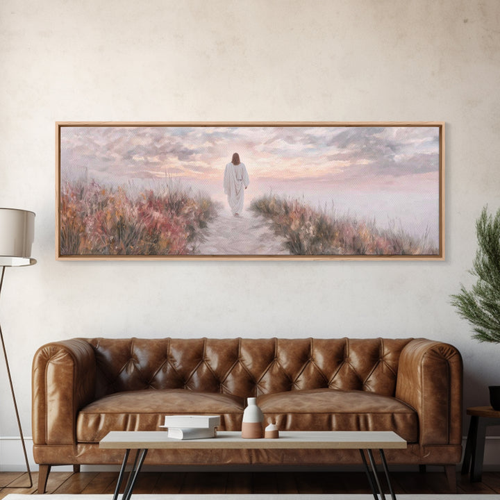 Horizon Of Peace – Framed Canvas Print – Panoramic Art – Christian Art Canvas – Jesus Wall Art – Christian Art – Christian Christmas