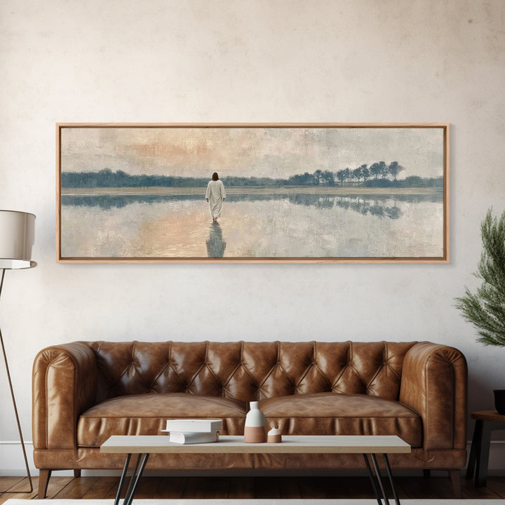 Radiant Promise – Framed Canvas Print – Panoramic Painting – Christian Art – Christian Canvas – Jesus Painting – Christian Decor