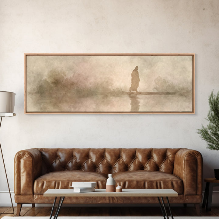 Shaded Covenant | Framed Canvas Print | Panoramic Painting | Christian Wall Art | Jesus Canvas Art | Christian Art Print | Christian Decor