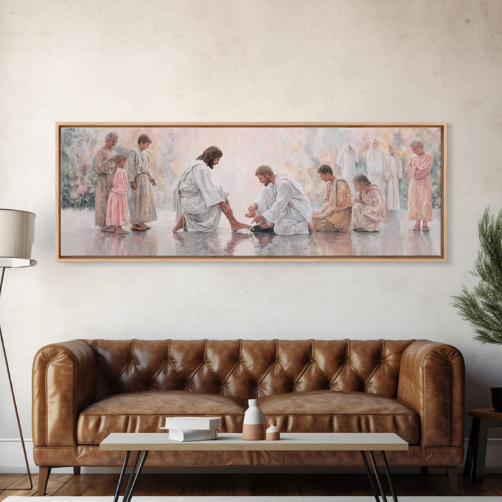 Harmony of Grace – Framed Canvas Print – Panoramic Painting – Christian Art Canvas – Christian Wall Art – Jesus Painting – Christian Christ