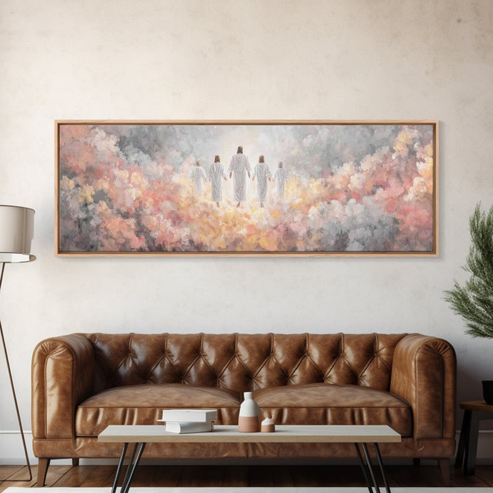 River Of Mercy – Framed Canvas Print – Christian Wall Art – Jesus Painting – Panoramic Art – Christian Art Canvas – Christmas Art Prints