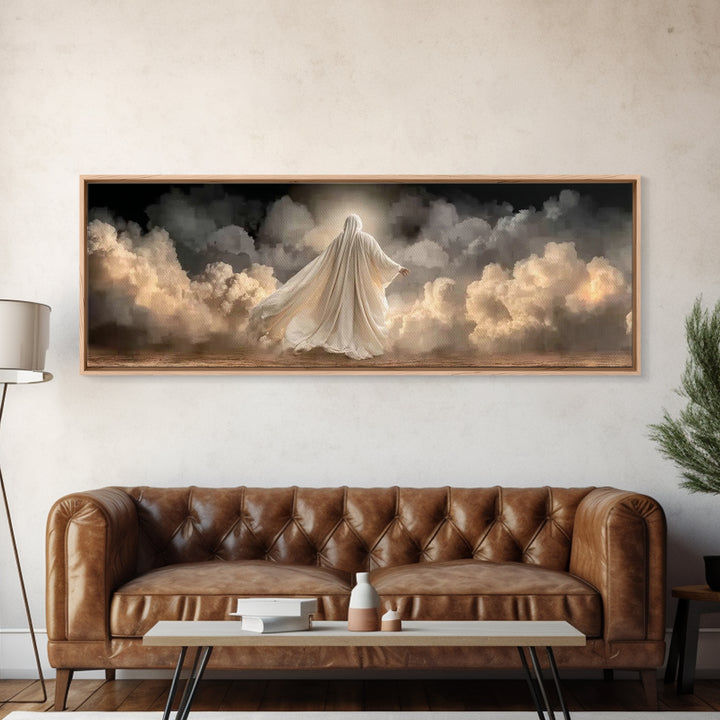 Path Of Radiance – Framed Canvas Print – Christian Art Canvas – Panoramic Painting – Christian Wall Art – Jesus Art Print – Modern Christia