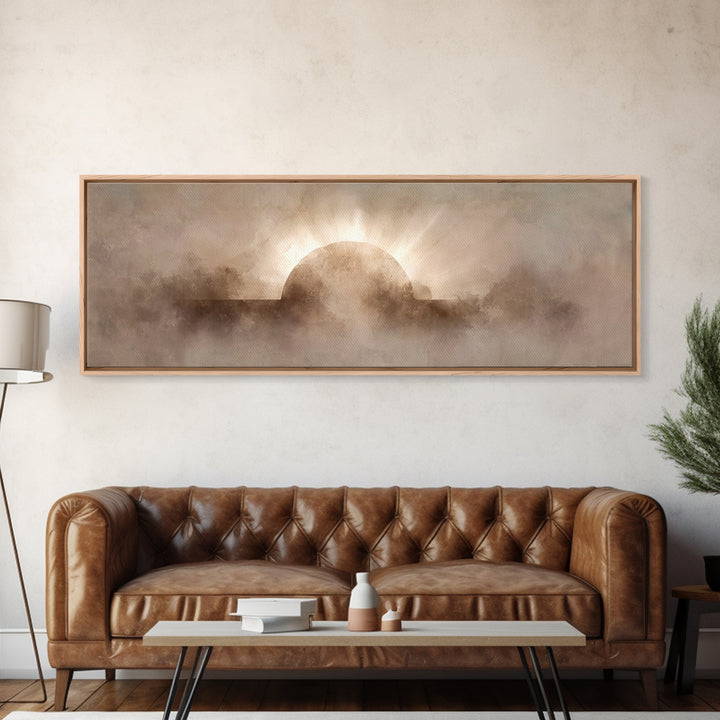 He Is Risen – Framed Canvas Print – Christian Wall Art – Christian Art Canvas – Panoramic Print – Christian Art – Christian Gift