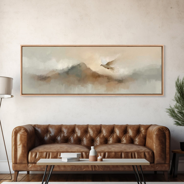 Dawnflight Grace – Framed Canvas Print – Christian Art Canvas – Christian Wall Art – Panoramic Wall Art – Christian Painting