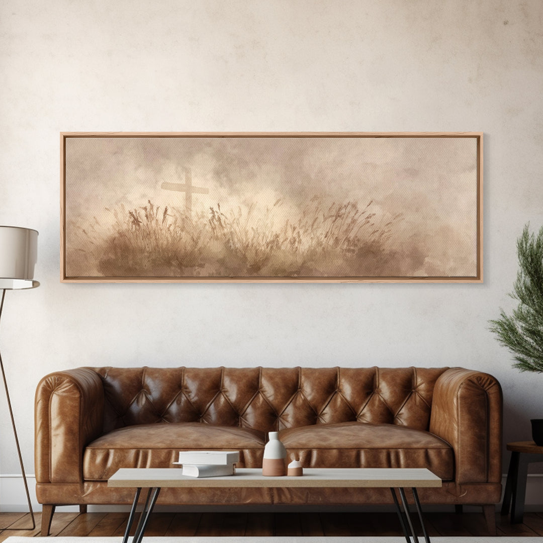 Path To Glory | Framed Canvas Print | Christian Wall Art | Christian Art Canvas | Extra Wide Art | Christian Gift