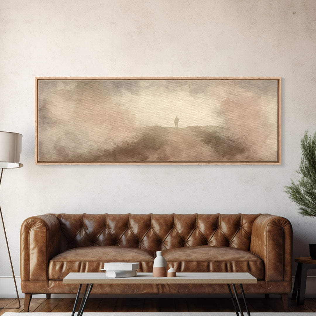 Horizon Of Hope | Framed Canvas Print | Extra Wide Art | Christian Art | Subtle Christian Art | Christian Wall Art | Jesus Art Print