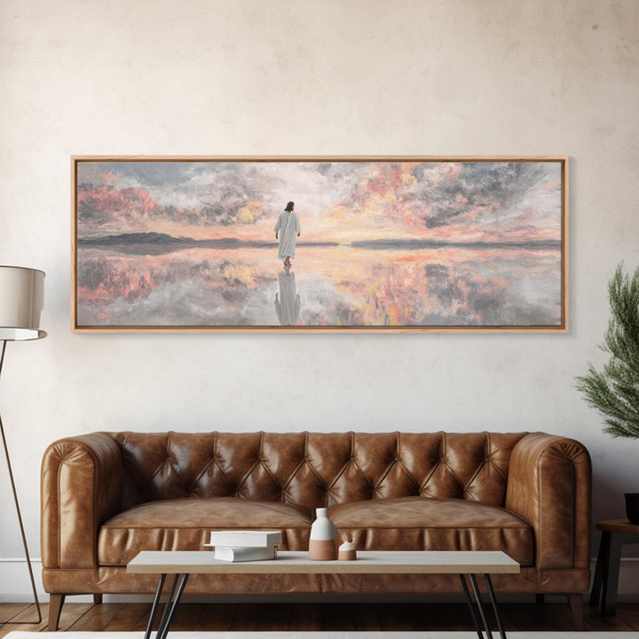 Dawn Of Hope | Framed Canvas Print | Christian Wall Art | Christian Art Canvas | Panoramic Art | Modern Christian Painting