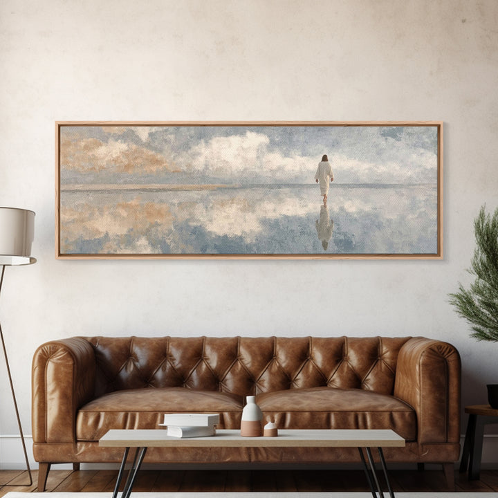 Sky Of Promise – Framed Canvas Print – Panoramic Painting – Christian Wall Art – Jesus Canvas Art – Christian Art Print