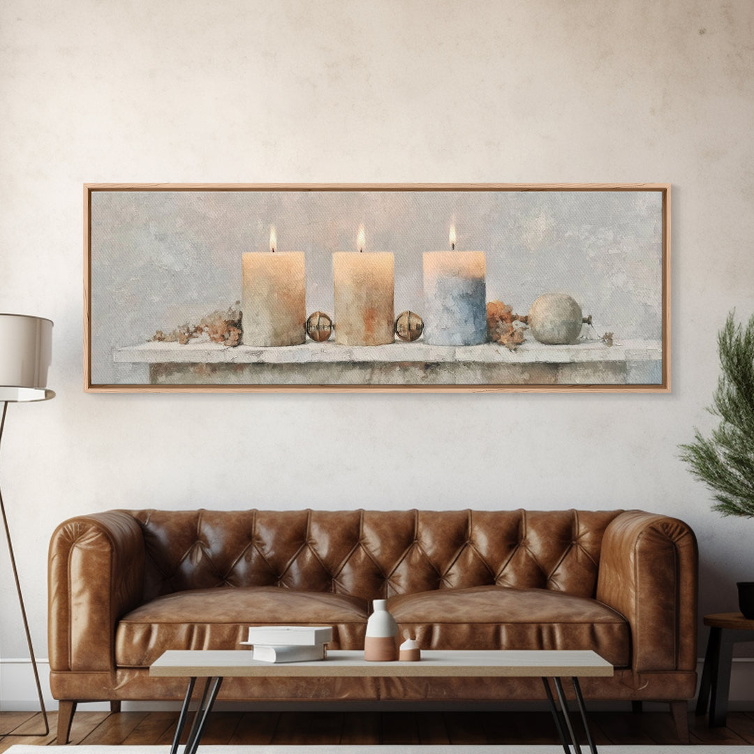 Season Of Hope – Framed Canvas Print – Panoramic Art – Christian Christmas Art – Christian Wall Art – Christian Art Canvas