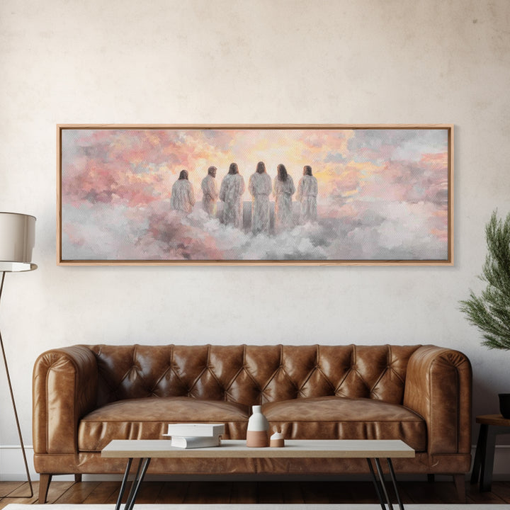 Dawn Of Grace – Framed Canvas Print – Christian Art Canvas – Panoramic Wall Art – Jesus Painting – Christian Christmas Art – Christian Deco